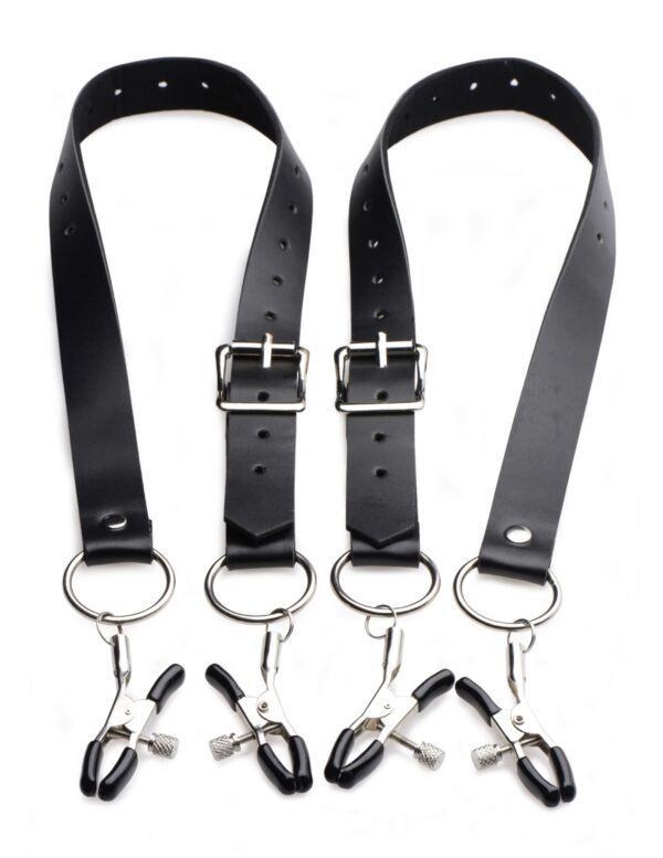 Labia Spreader Straps with Clamps